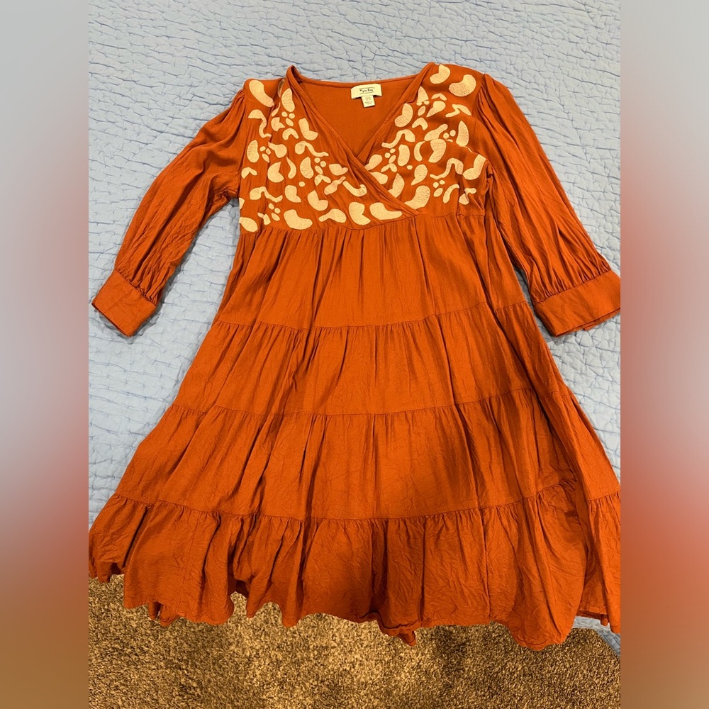Wrap front dress